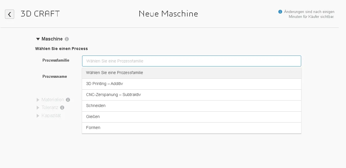 Hinzufügen einer Maschine Seller academy - 3DEXPERIENCE Make