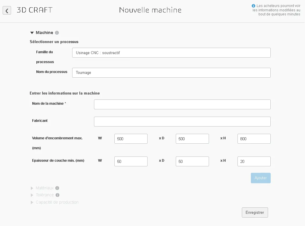 Ajouter une machine 2 Seller Academy - 3DEXPERIENCE Make
