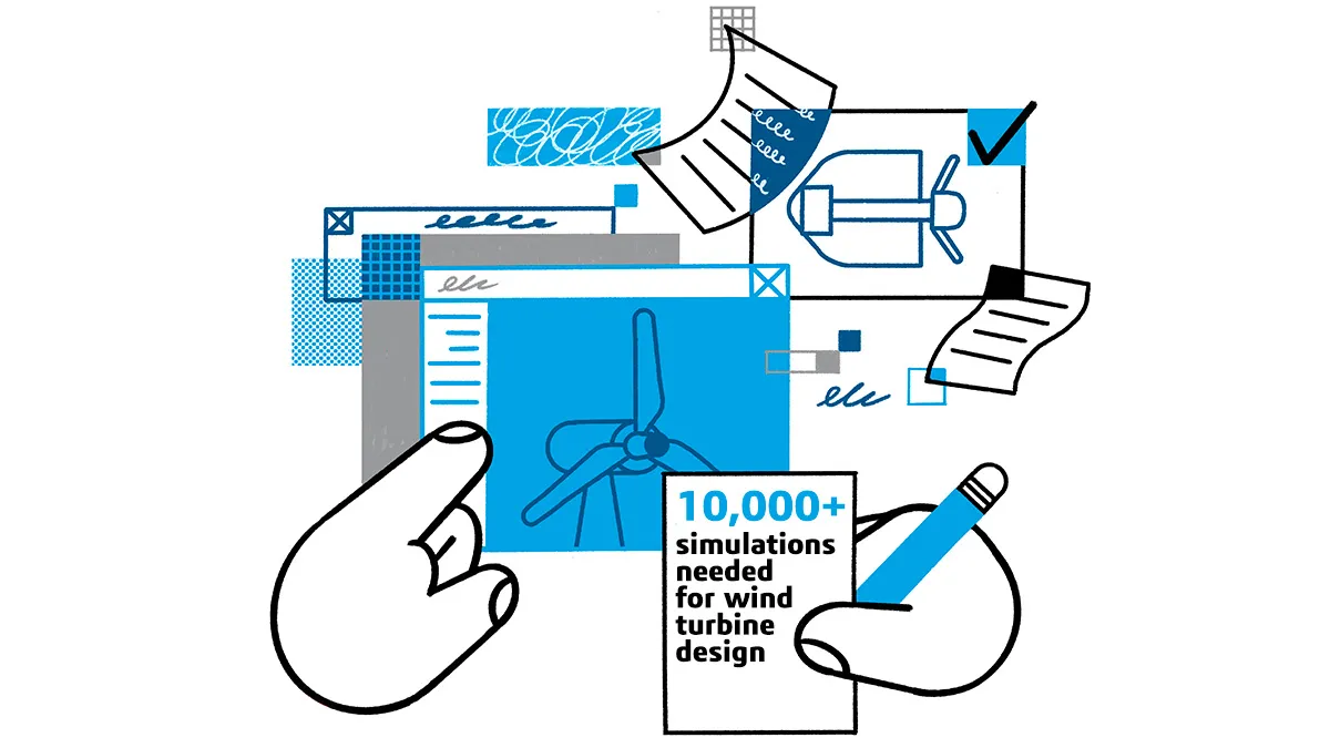 Wind farms - 10K+ wind turbines simulations > Dassault Systèmes