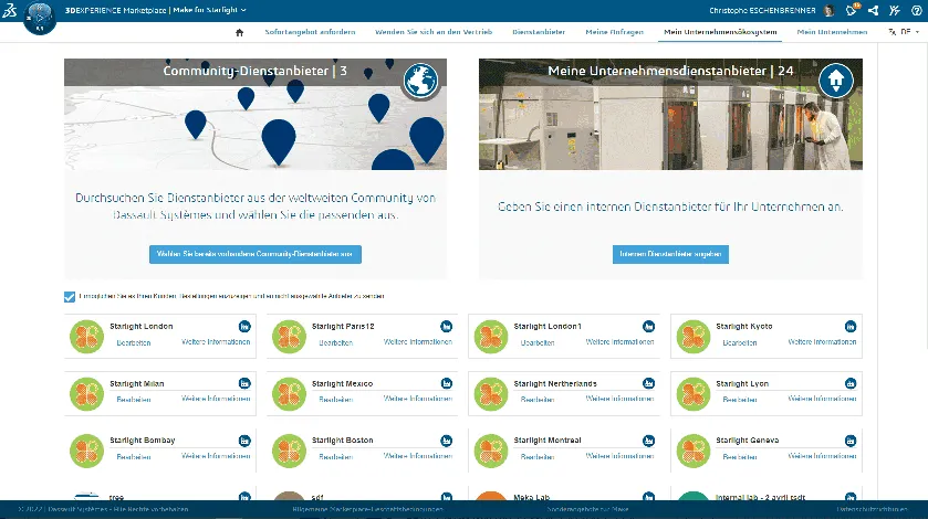 3DEXPERIENCE Make Enterprise service Startseite - 3DEXPERIENCE Make