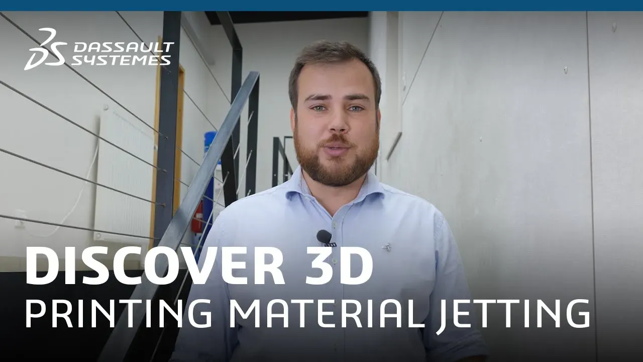 Vidéo de l'impression 3D par jet de matière - 3DEXPERIENCE Make