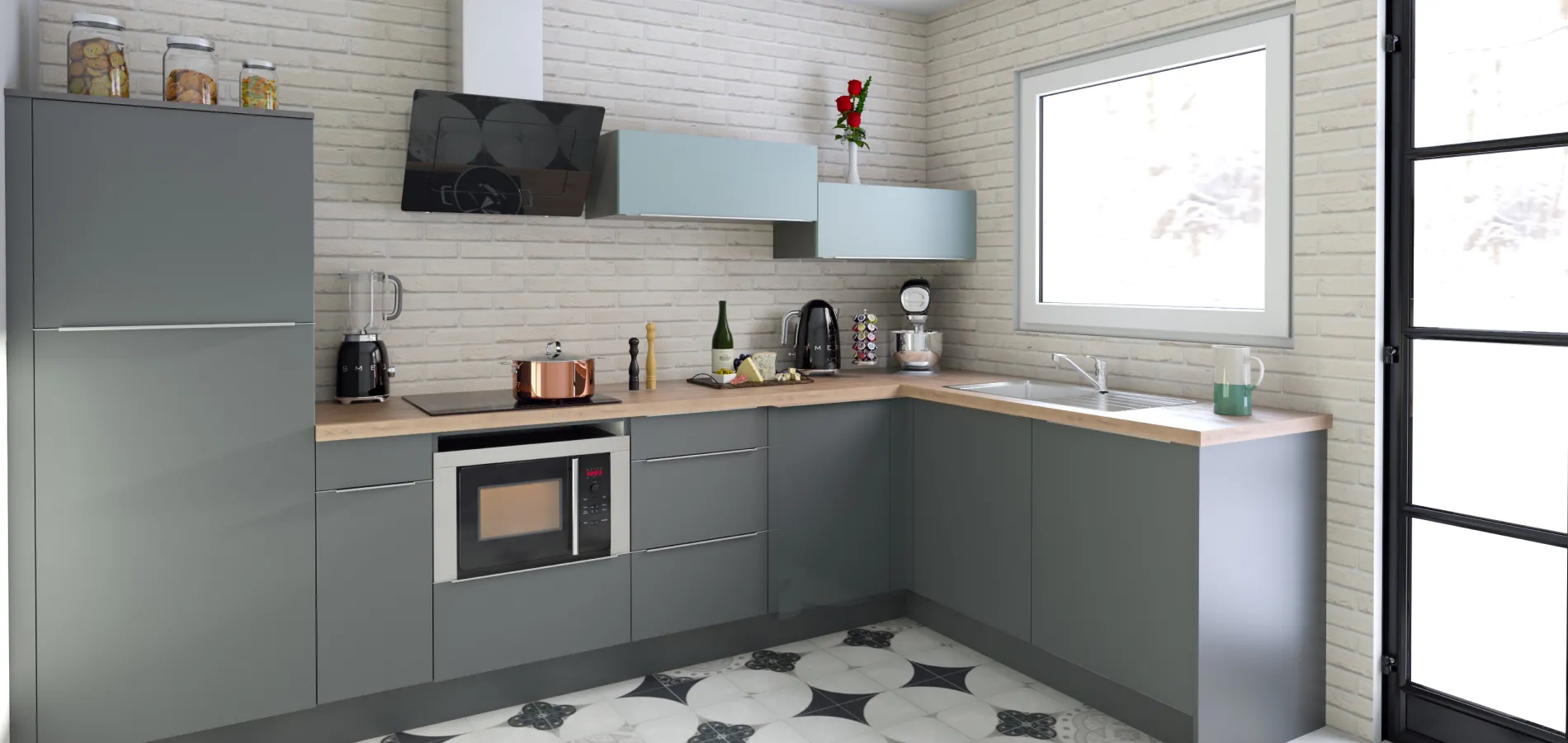 Kitchen render with Pino > HomeByMe Enterprise > Dassault Systèmes