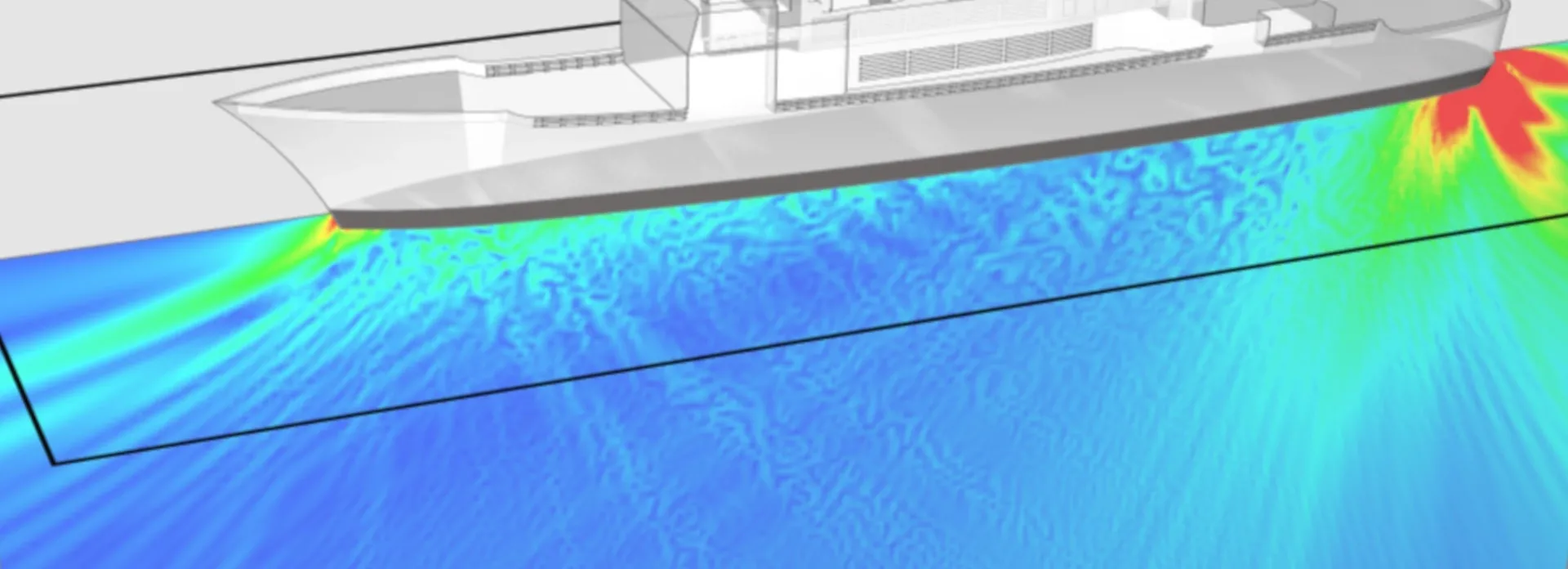 Wave6 simulation of underwater noise 