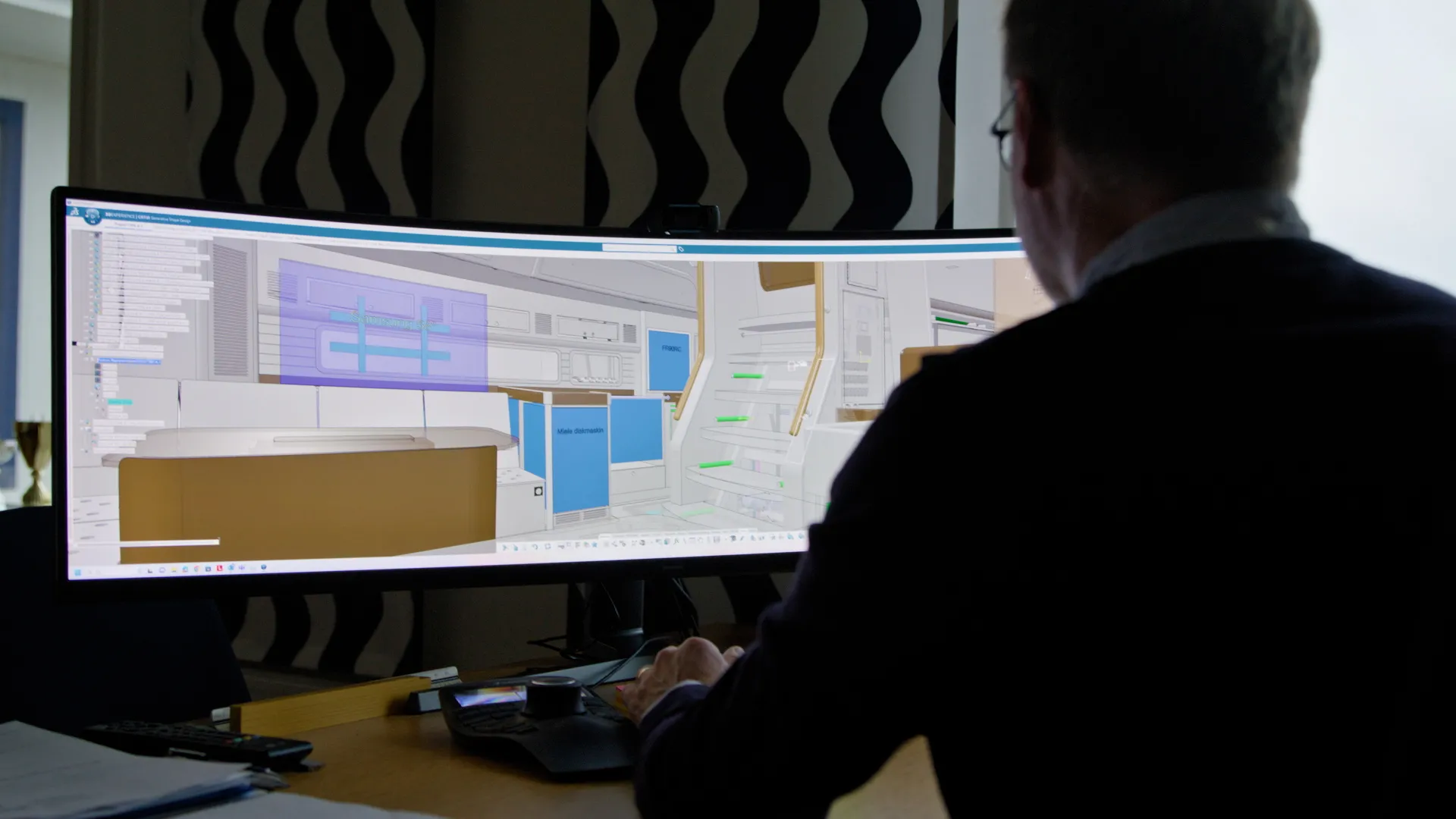 Hallberg-Rassy platform interior > Dassault Systèmes