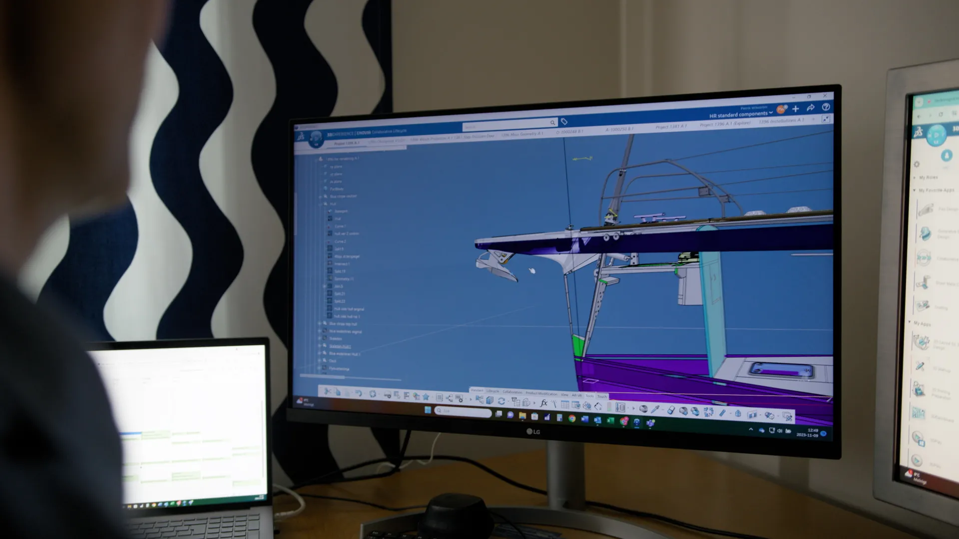 Hallberg-Rassy platform model > Dassault Systèmes
