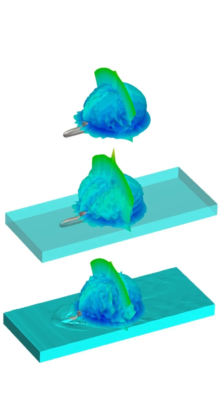 Analyzing RCS with Electromagnetic Simulation > Marine & Offshore > Dassault Systèmes®