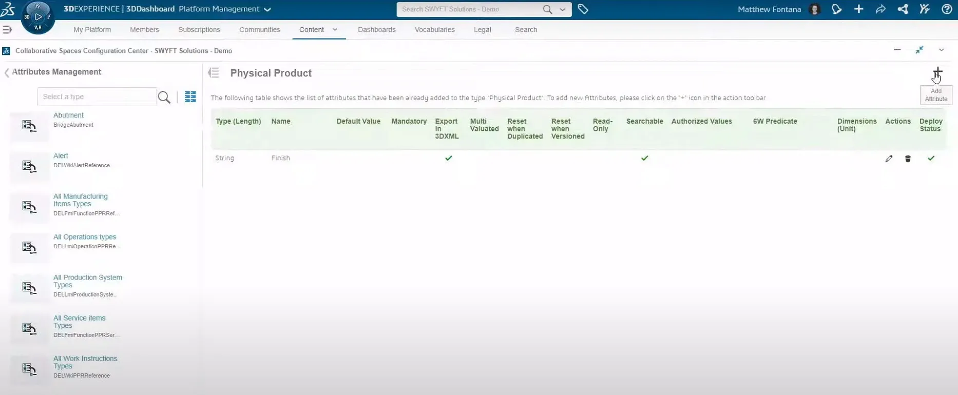 Attributes to Physical Products > Getting Started > Dassault Systèmes®