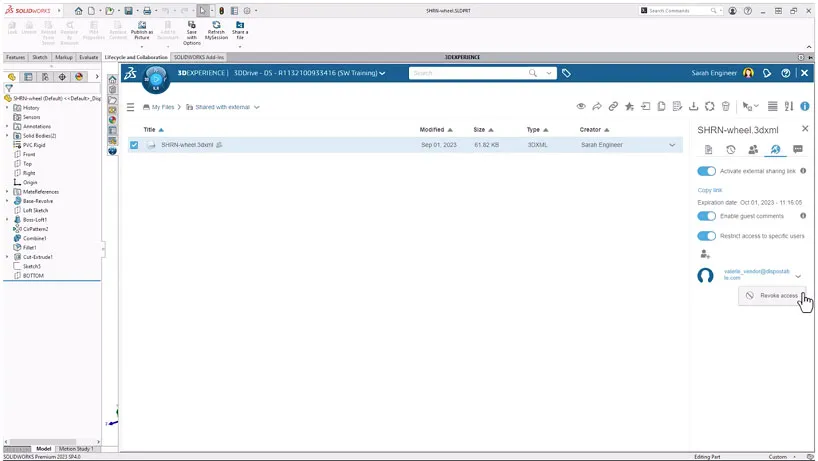 Share with external > Markup a File > Dassault Systèmes®