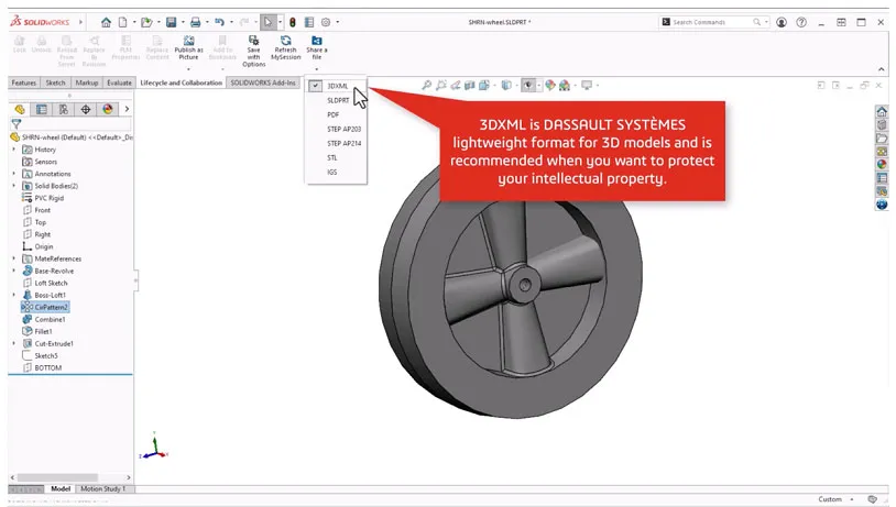 Light weight > Share & Markup > Dassault Systèmes®