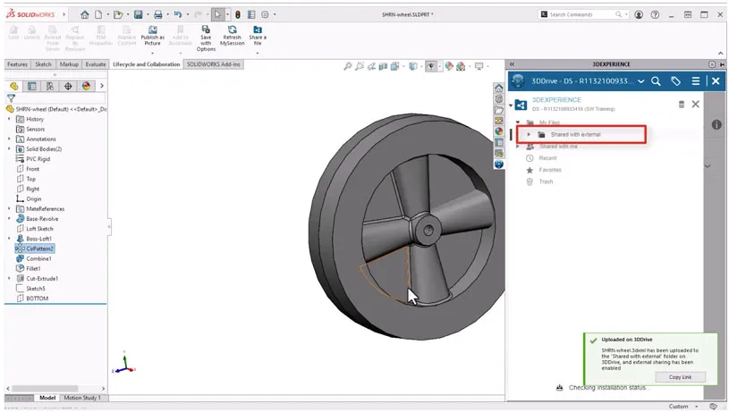 Share with external > Share & Markup > Dassault Systèmes®