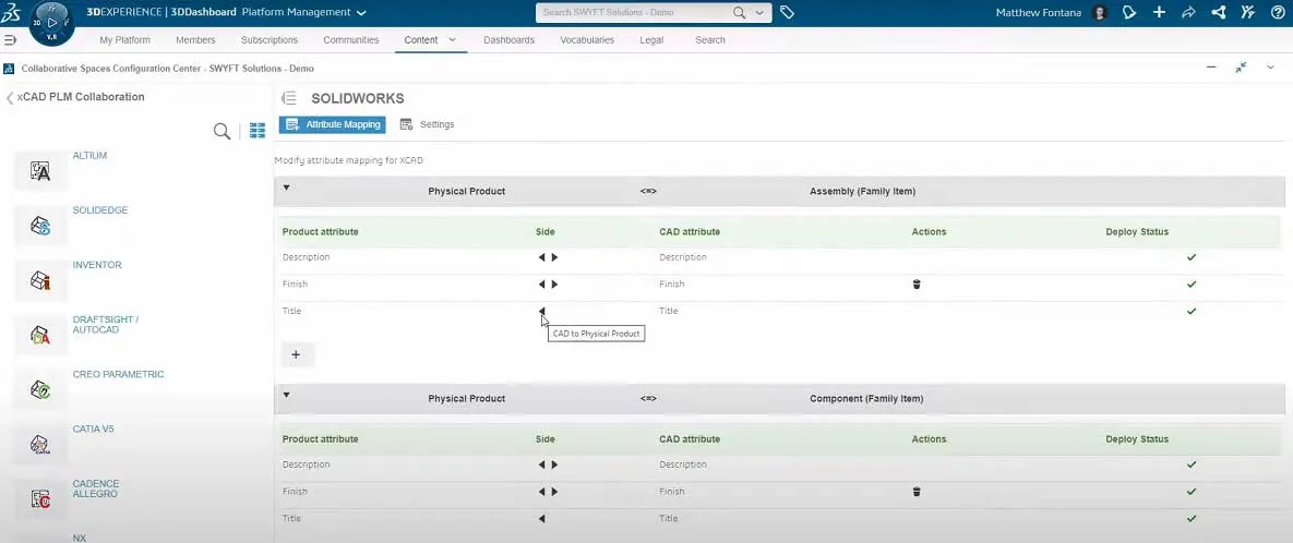 Mapping attribute > Getting Started > Dassault Systèmes®