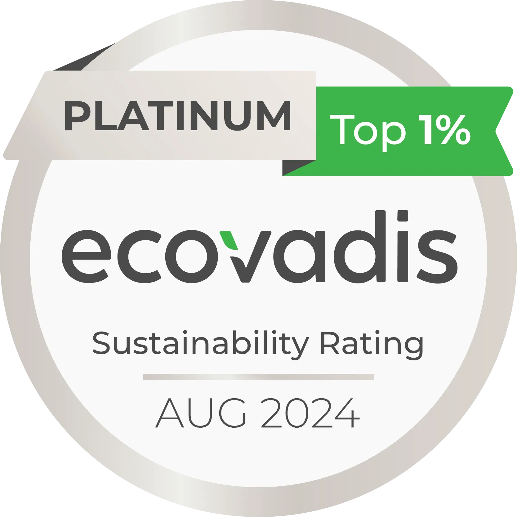 Ecovadis Badge > Dassault Systèmes