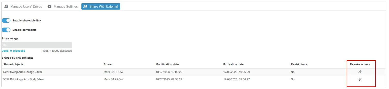 Platform Administrator > Share & Markup > Dassault Systèmes®