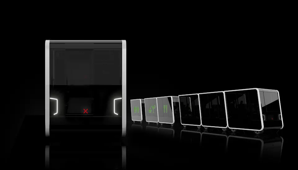  NExT - electric modular vehicles front view > Dassault Systèmes