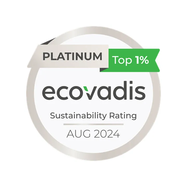 Dassault Systèmes earned a 2024 ECOVADIS Platinum medal, ranking in the top 1% for sustainable procurement