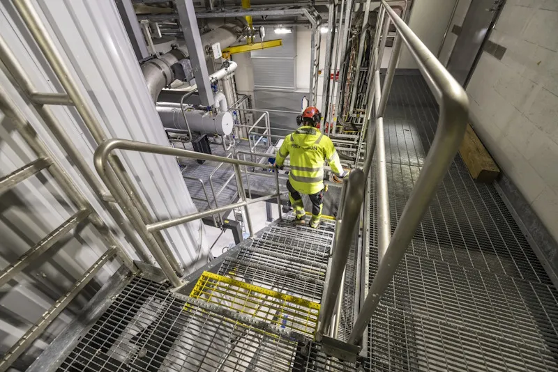 Premekon's steel service platform for industrial applications, showcasing precision engineering and sustainable design