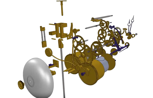 Mécanisme d’horlogerie ancienne de Chronospedia pour préserver le patrimoine horloger