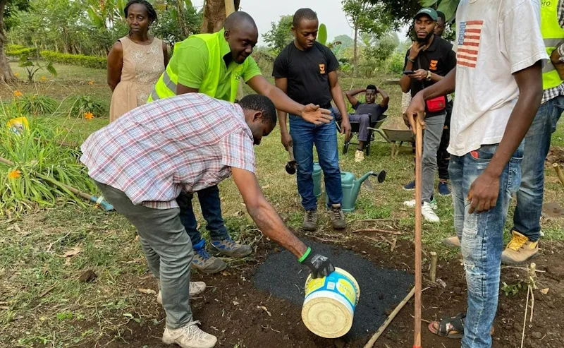 Community using NetZero' biochar for sustainable agriculture
