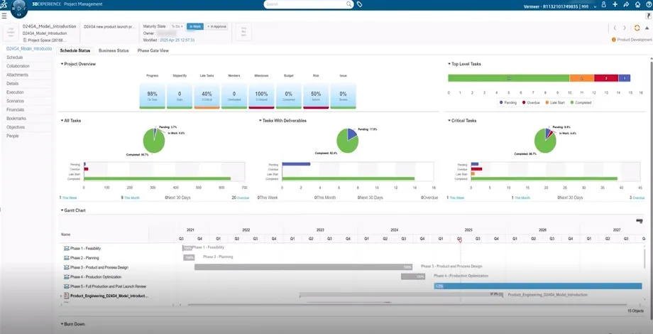 Vermeer Project Management on 3DEXPERIENCE platform > Dassault Systèmes