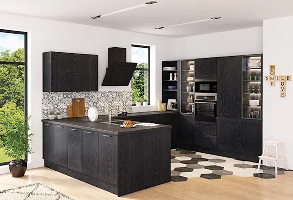 Conforama big black kitchen design > Dassault Systèmes