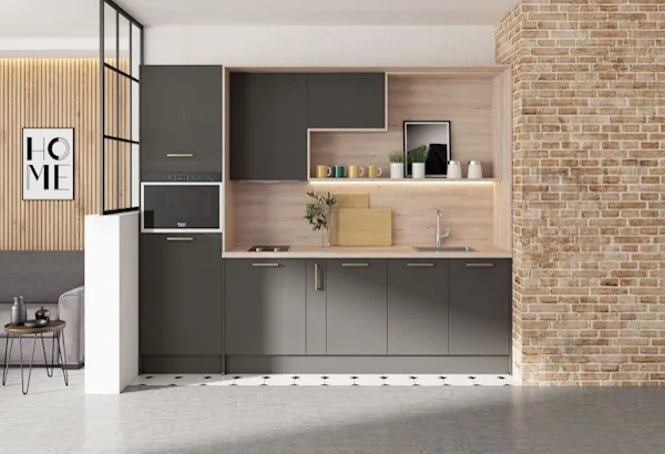 Conforama kitchen design grey volcano style > Dassault Systèmes