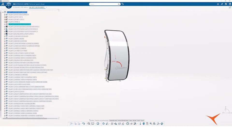 Deutsche Aircraft platform door design > Dassault Systèmes