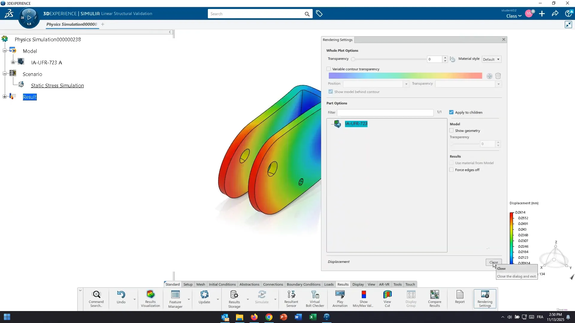 3DEXPERIENCE platform Linear Structural Validation > Dassault Systèmes