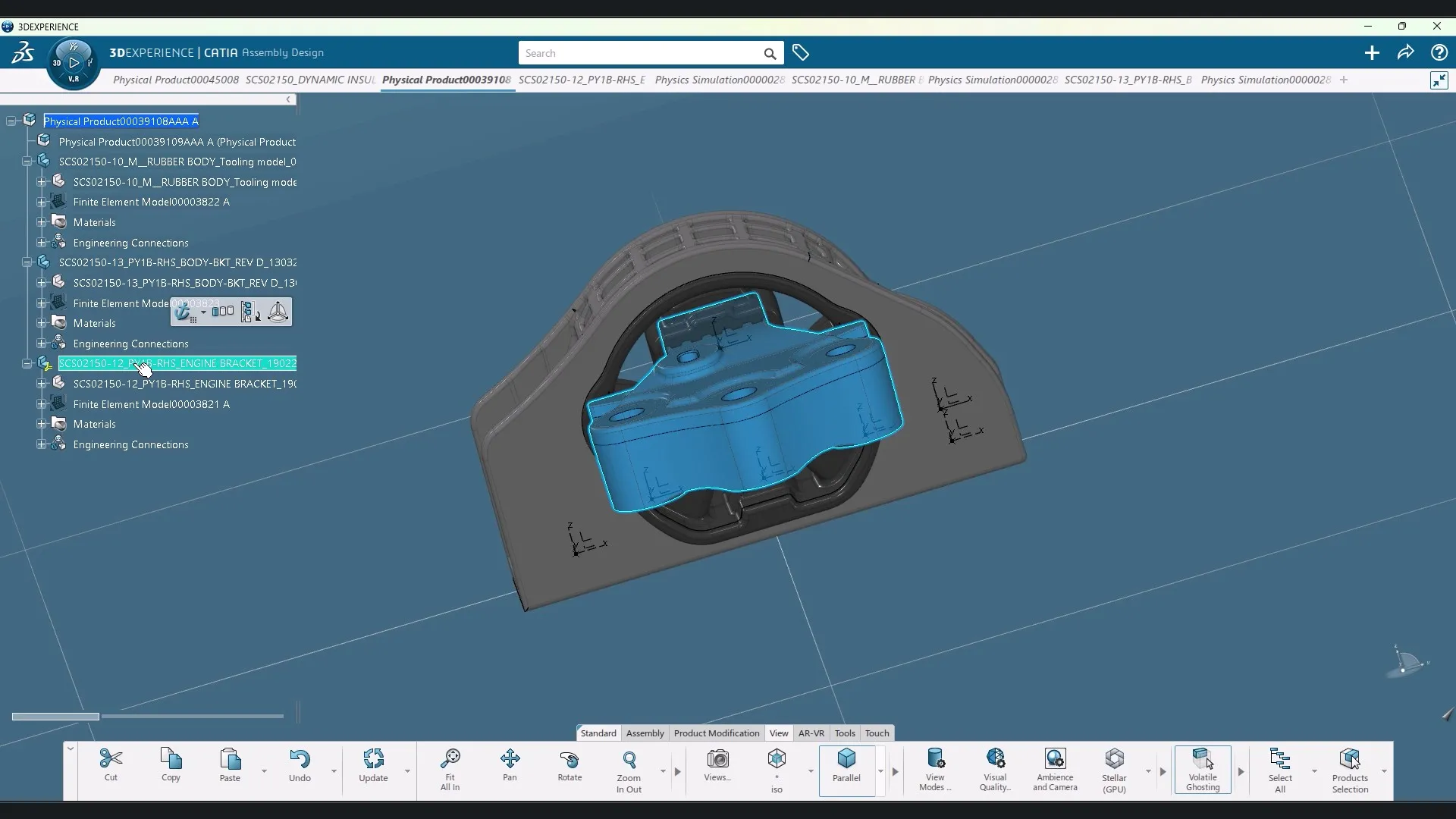 Sujan Contitech engineer using the 3DEXPERIENCE platform to design custom anti-vibration components for automobiles.