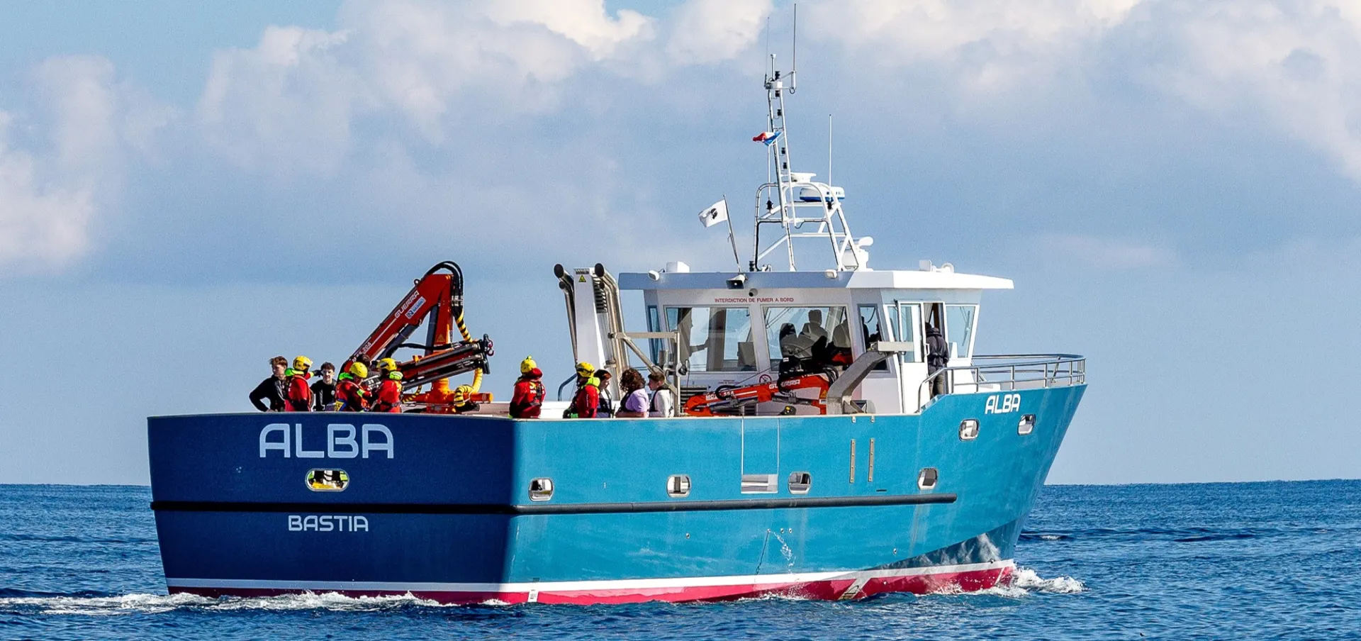ALBA is Europe's first Bureau Veritas certified electro-hydrogen training vessel 20m long and powered by REXH2 batteries.