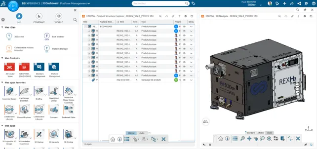 EODev hydrogen power systems and REXH₂ generator developed on the 3DEXPERIENCE platform for sustainable maritime energy.