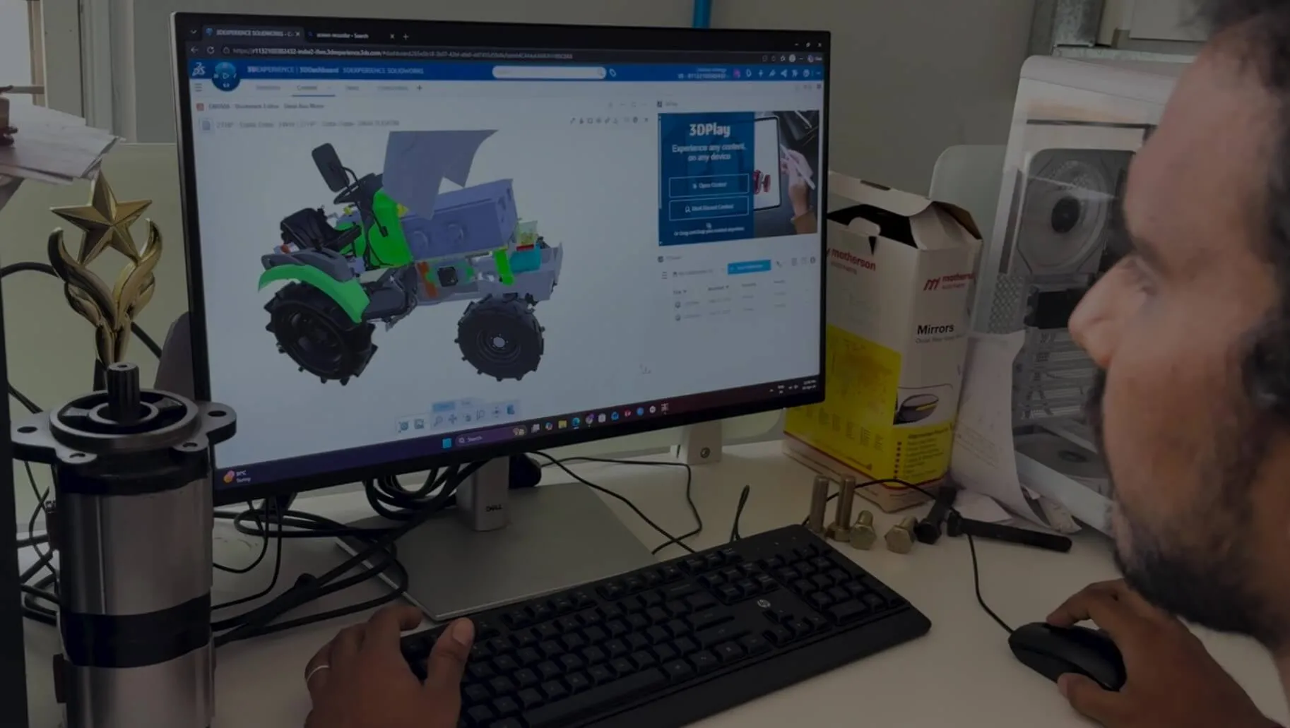 Moonrider uses 3DEXPERIENCE platform to design electric tractors.