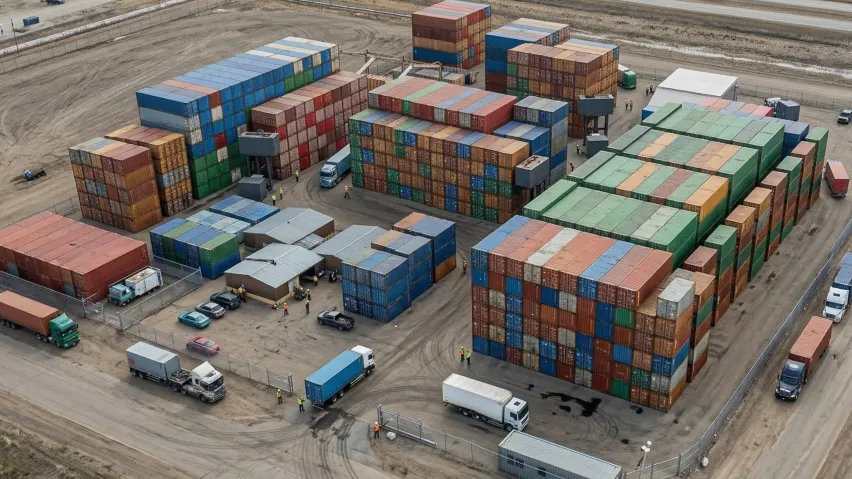 Container Site at Tuas, Singapore