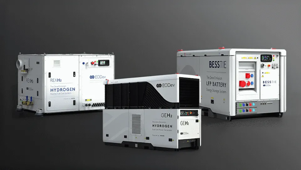 EODev has developed a range of hydrogen fuel cell power and energy storage solutions accessible to all.