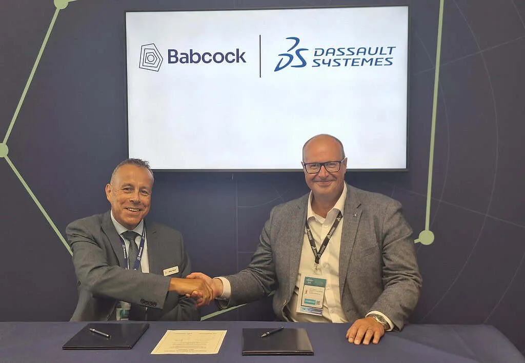 Michael Ward, Global Engineering Director, Babcock (left) and John Turnbull, MD, EURONORTH, Dassault Systèmes