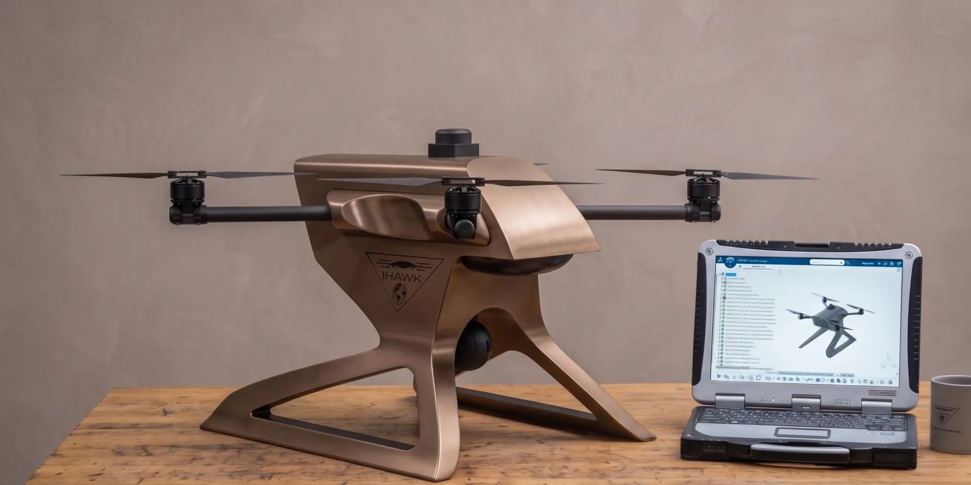 Autonomous drone for port logistics visibility developed by iHawk Global using the 3DEXPERIENCE platform, Dassault Systèmes
