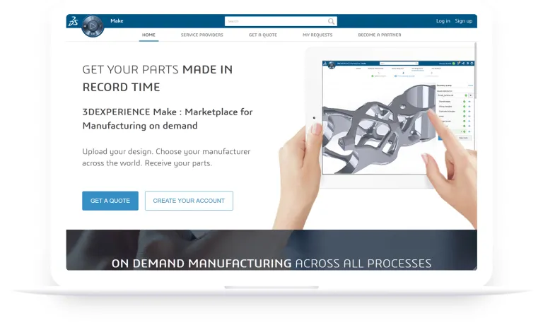 Funzionalità di 3DEXPERIENCE Make