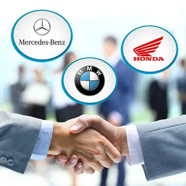  Begins working with major automobile manufacturers