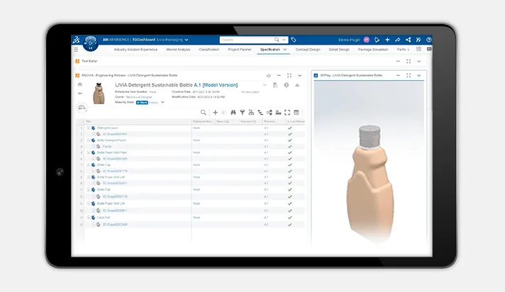 Sustainable Packaging > Standardize Product Specifications > Dassault Systèmes®