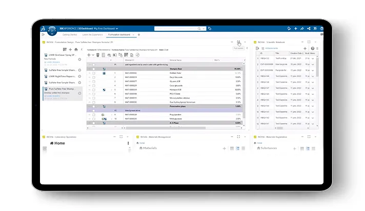 Formula Design > Improved Recipes With New Ingredients > Dassault Systèmes®