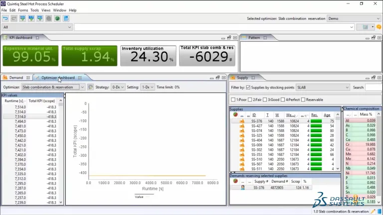 DELMIA steel scheduler video