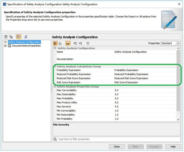 Safety Analysis Configuration plugin > Dassault Systemes