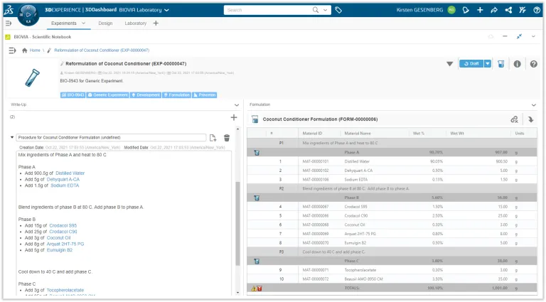 Scientific Notebook Formulations experiment > Dassault Systemes