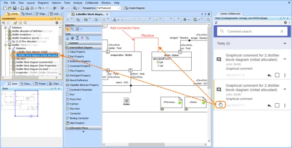 Working with Comments from a Modeling Tool > Dassault Systemes