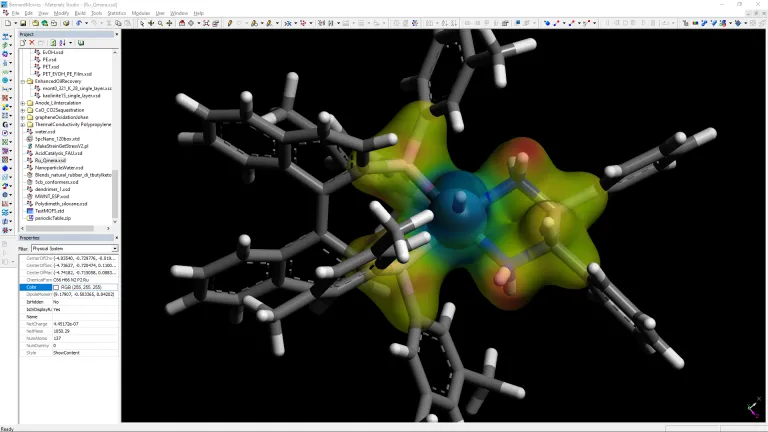 BIOVIA-Materials-Studio-Chemicals and Catalyst-Catalyst-Properties > Dassault Systemes