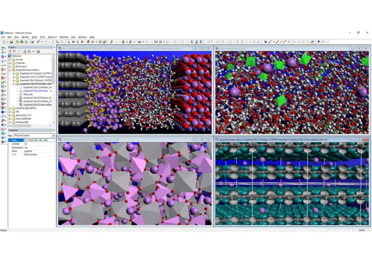 BIOVIA Materials Studio, Molecular Modeling and Simulation  > Dassault Systemes