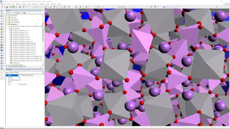 BIOVIA Materials Studio Battery Cathode > Dassault Systemes 