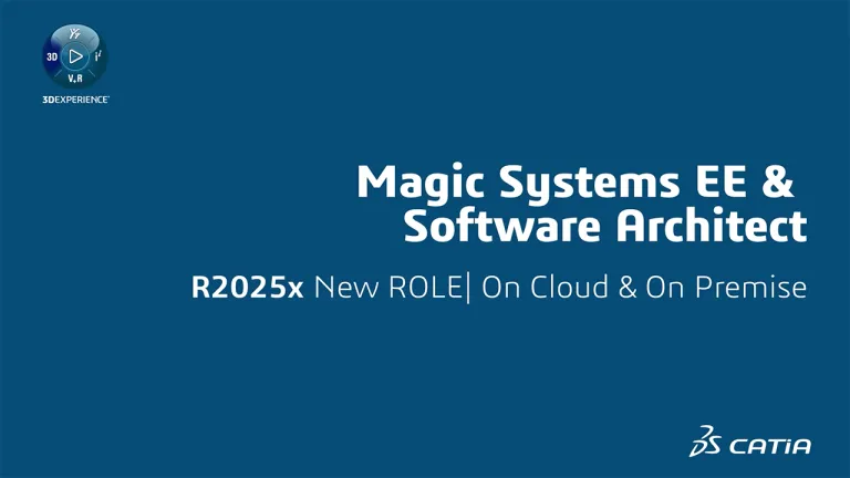 CATIA magic systems EE 软件架构师 > 达索系统