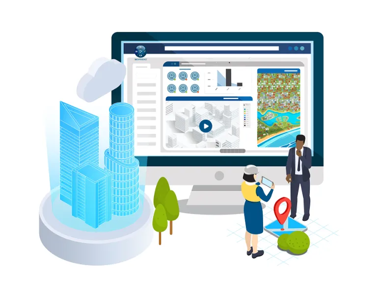 Selección de sitios del sector inmobiliario con las soluciones GEOVIA