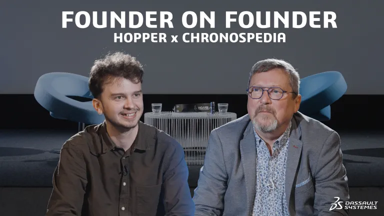 Founder on Founder discussion between Hopper and Chronospedia