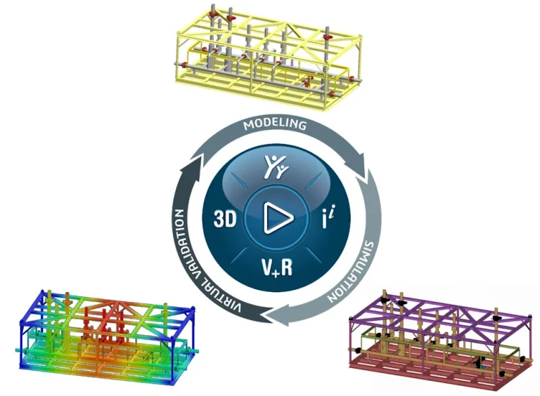 Engineer using SOLIDWORKS MODSIM on the 3DEXPERIENCE platform for infrastructure and energy design simulation